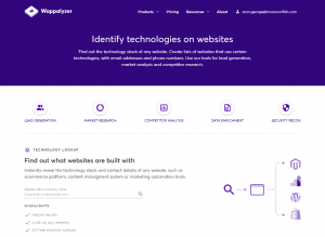 Wappalyzer - UX process